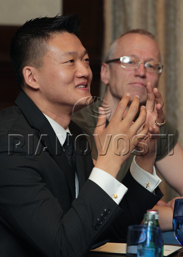 Dan Choi, US gay military rights advocate, and Andy Thayer