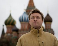 Nikolai Alekseev in Red Square.