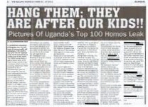 Rolling Stone - 100 Pictures of Uganda's Top Homos Leak - Hang Them