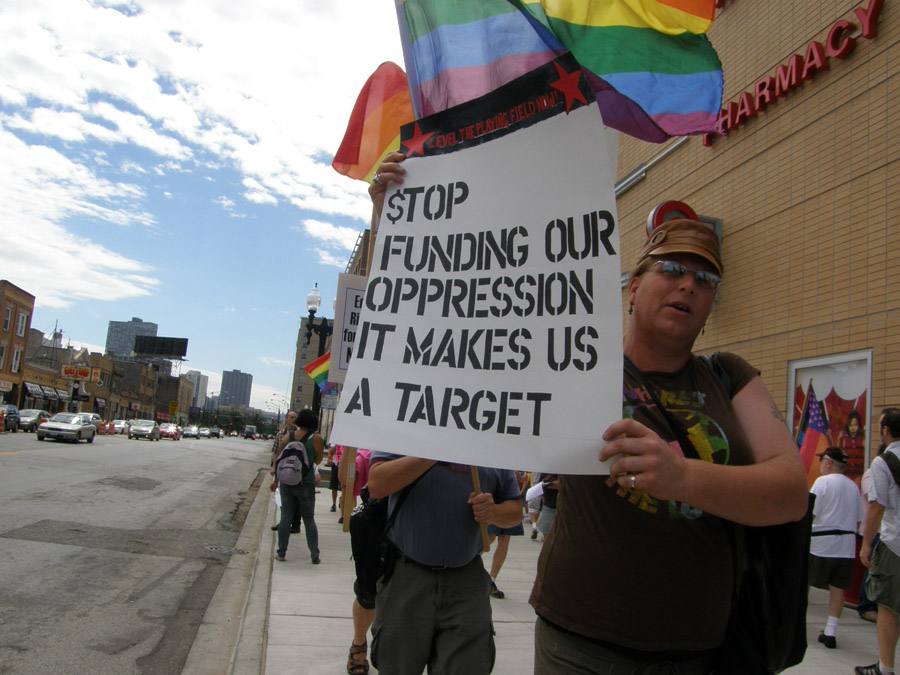 Click here to See/Read More... Target protest photos by Tracy Baim