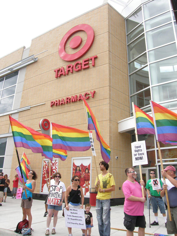 Click here to See/Read More... Target protest photos by Tracy Baim